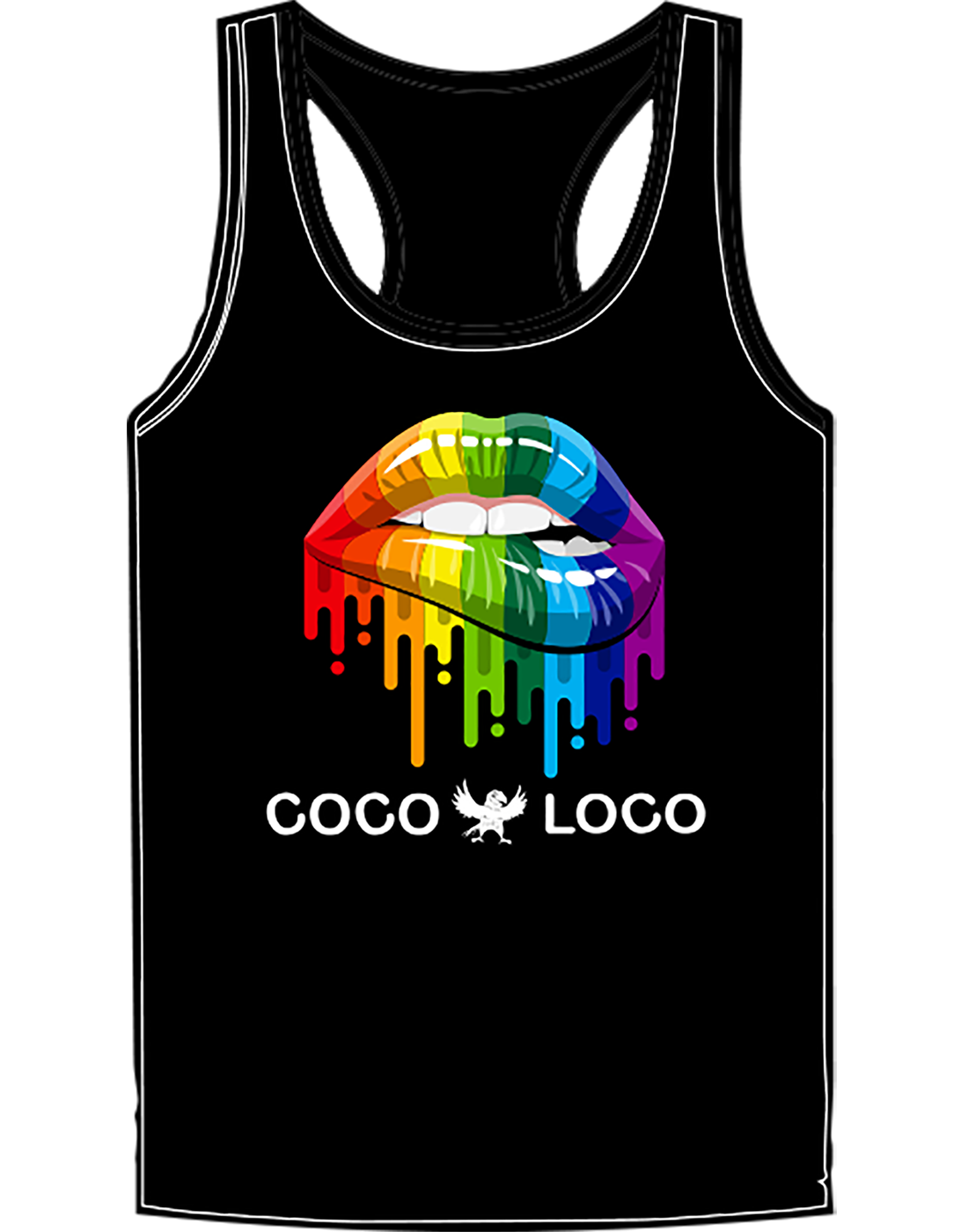 Coco Loco Pride Tank Top Black