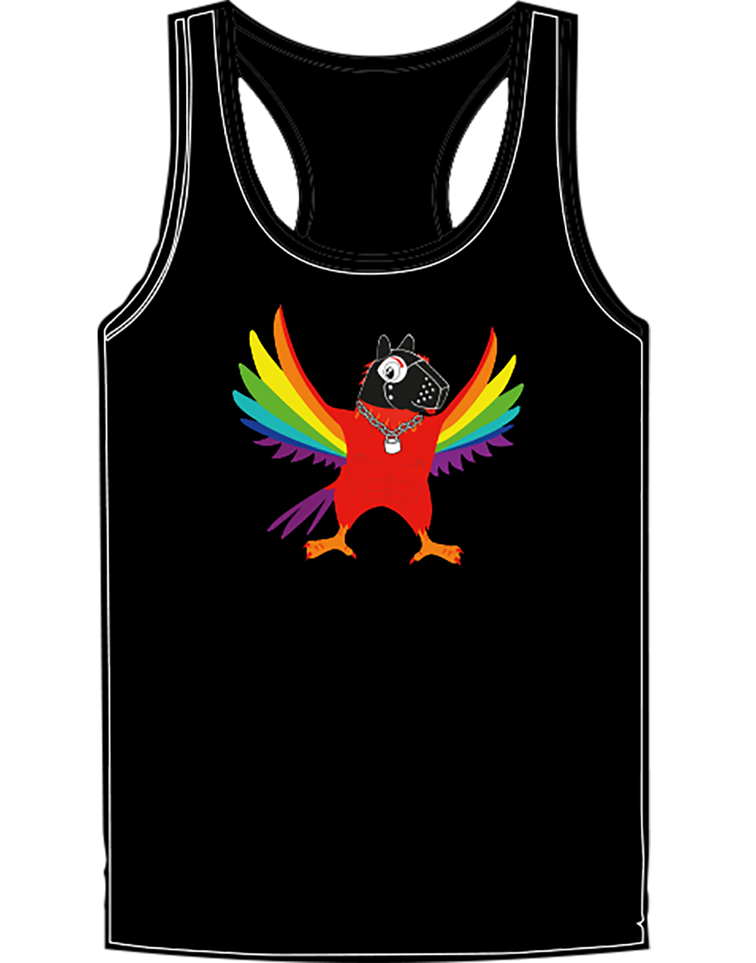 Coco Loco Puppy Tank Top Black